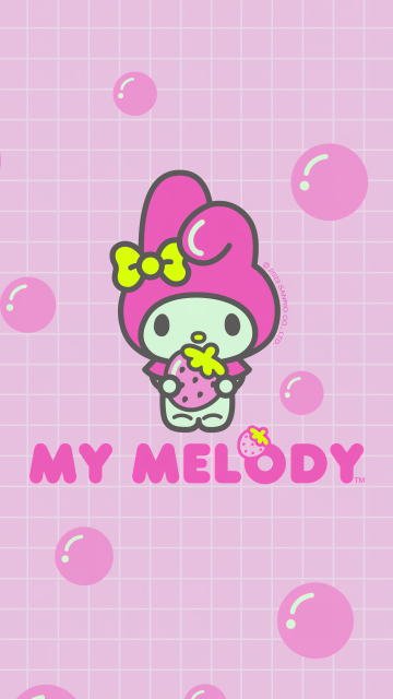 My Melody, Cute cartoon, Pink, 5K