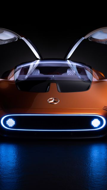 Mercedes-Benz Vision One-Eleven, Futuristic, Concept cars, 5K, Dark background