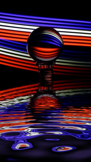 Crystal Ball, Multicolor, Reflection, 5K