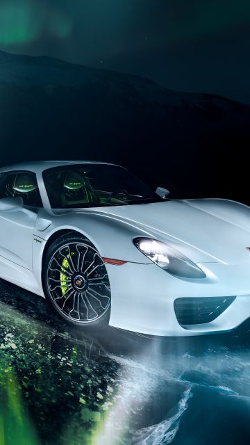 Porsche 918 Spyder, Super Sports Cars, Hybrid cars, 5K