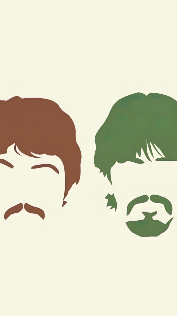 The Beatles, Minimalist, John Lennon, Paul McCartney, Ringo Starr, George Harrison, 5K, Simple