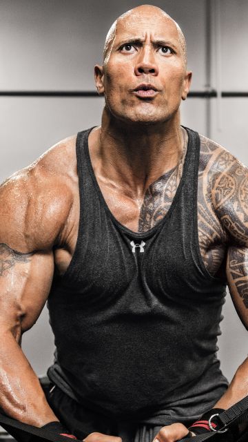 Dwayne Johnson, Weightlifting, Workout, Gym, 5K, 8K