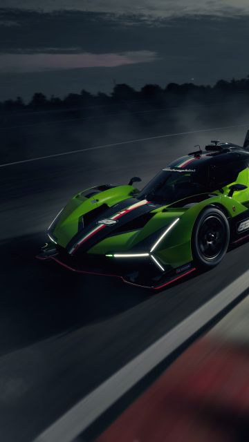 Lamborghini SC63, Le Mans Hypercar, LMDh Prototype, 5K, 8K, Race track