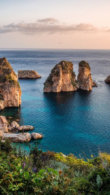Mediterranean Sea, Rocks, Sicily, Italy, Serenity