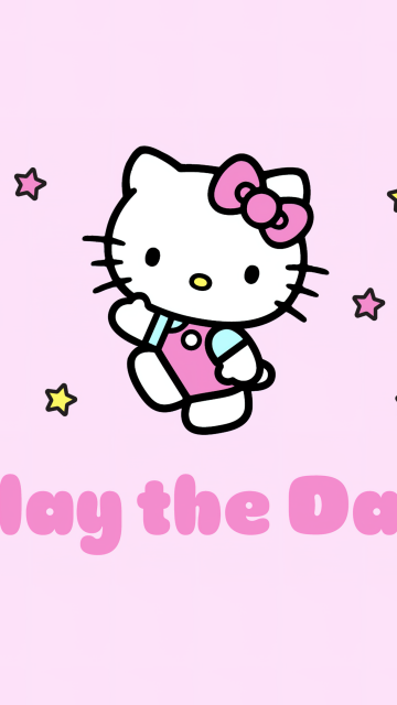 Slay the day, Hello Kitty, Pink aesthetic, Girly quotes, Sanrio