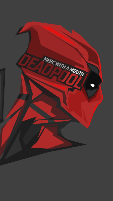 Deadpool, 8K, Artwork, Minimalist, 5K