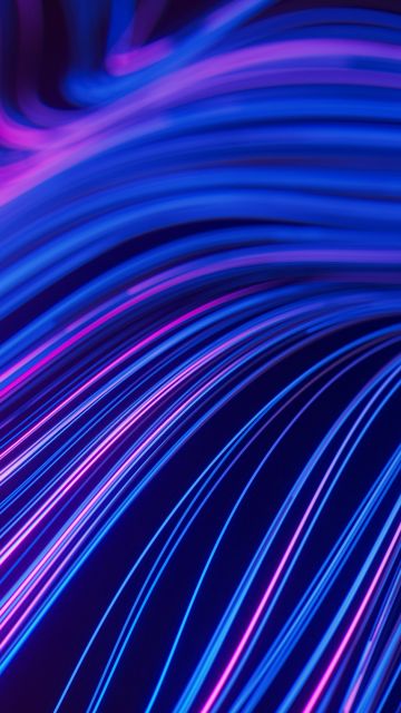 Glowing, Swirls, Purple abstract, Blue aesthetic