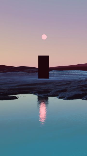 Monolith, Ultrawide, Sunset, Lake, Scenic, Surreal, Landscape