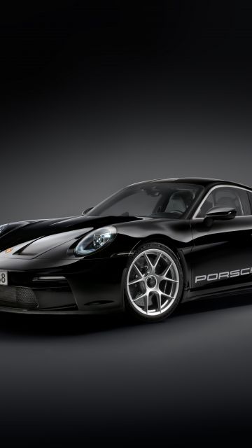 Porsche 911, 5K, 8K, Dark background, Black cars