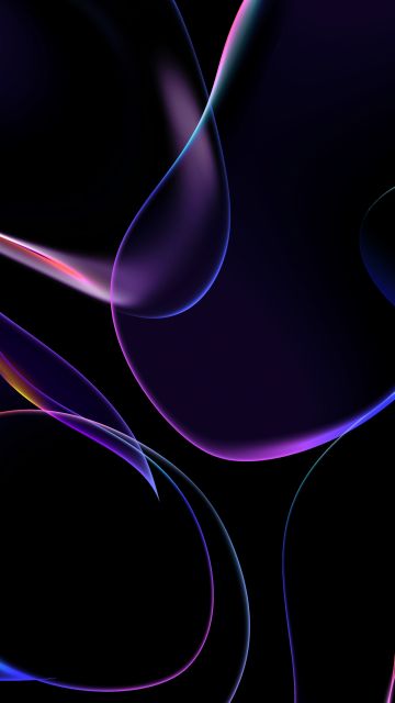 WWDC 2023, 8K, Swirls Bubbles, Dark background, 5K