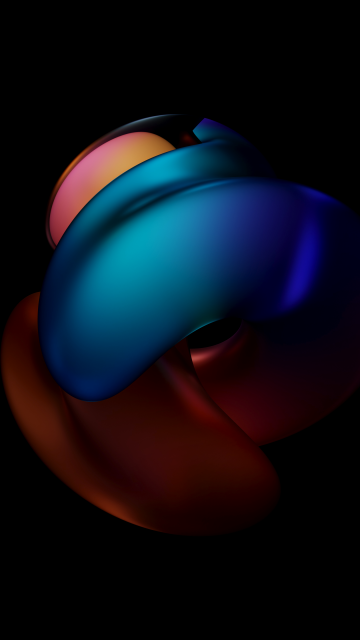 HarmonyOS, 3D Render, Colorful abstract, AMOLED, 5K, Stock