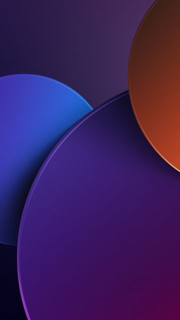 Colorful, Circles, Gradient background, 5K