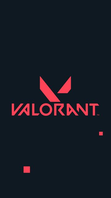 Valorant, Minimal logo, PC Games, 2020 Games