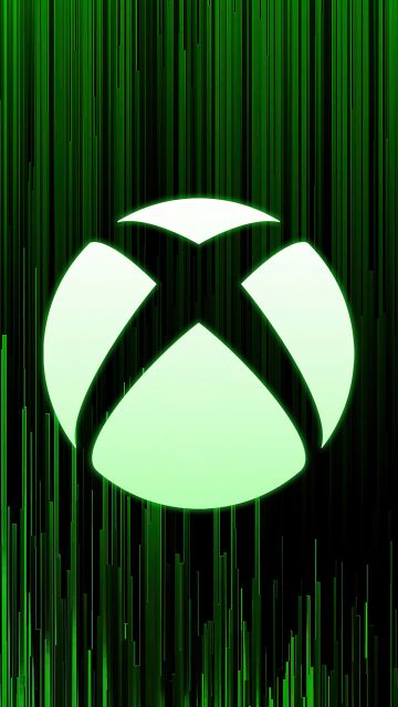 Xbox, Logo, Green abstract, Green aesthetic, 5K