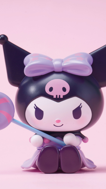 Kuromi, Cute cartoon, Candy, Pastel pink, Pink aesthetic, Sanrio