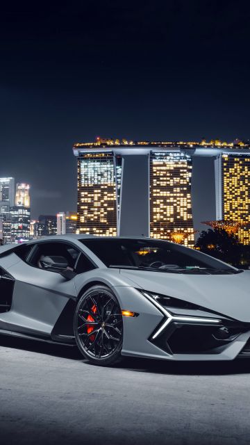 Lamborghini Revuelto, Singapore, 2024, 5K, Night