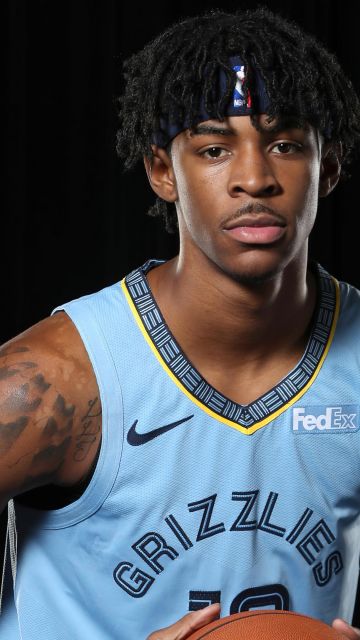 Ja Morant, Memphis Grizzlies, Basketball player, Black background