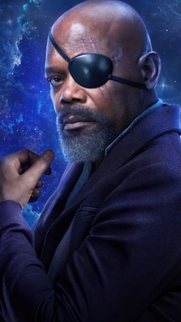 Samuel L Jackson as Nick Fury, The Marvels, 2023 Movies, Marvel Comics, 5K