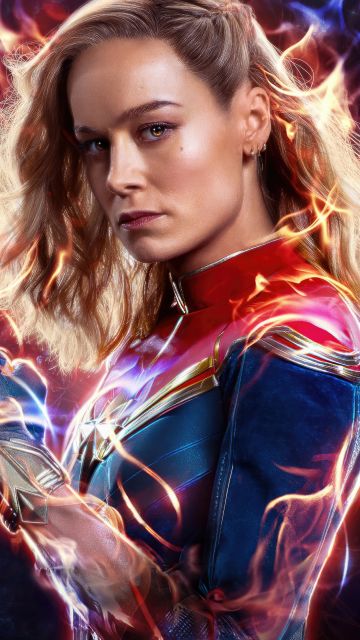 Brie Larson, The Marvels, Captain Marvel, 2023 Movies, Marvel Comics, 5K, Carol Danvers