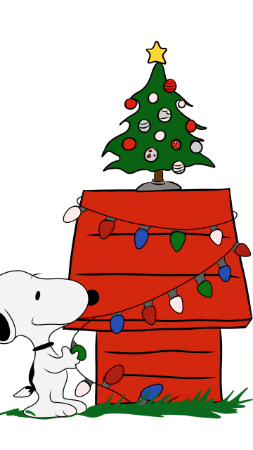 Snoopy, Christmas decoration, Xmas tree, 5K, Peanuts, Cartoon