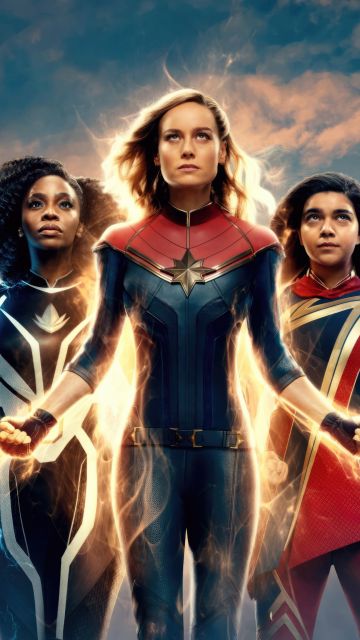 The Marvels, Team, Ms. Marvel, Monica Rambeau, Captain Marvel, 2023 Movies