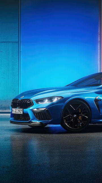 BMW M8 Competition, Unreal Engine 5, CGI, Colorful background