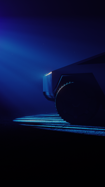 Tesla Cybertruck, CGI, Dark aesthetic, Electric pickup