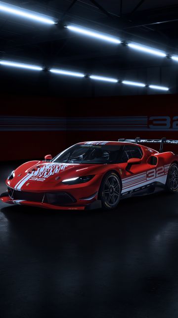 Ferrari 296 Challenge, 8K, Hybrid sports car, 2023, 5K