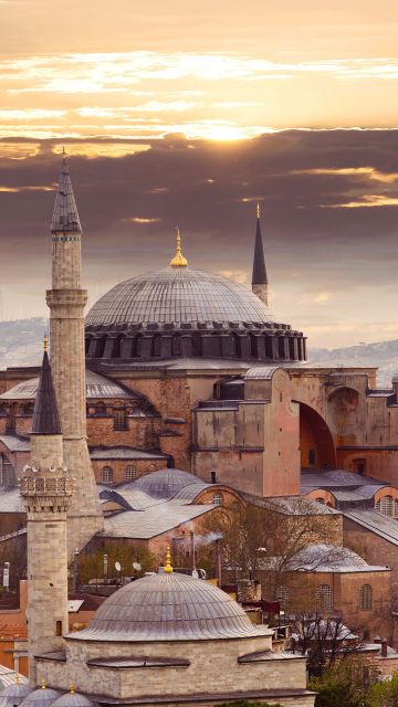Hagia Sophia, Mosque, Istanbul, Turkey, Ancient architecture, Historical structure