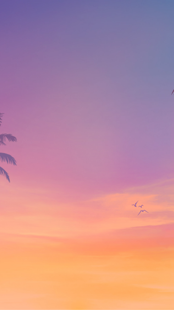 GTA 6, Teaser, Gradient background, Palm trees, Grand Theft Auto VI, 2025 Games