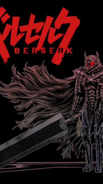 Berserker Armor, Guts, 5K, AMOLED, Black background, Dragon Slayer
