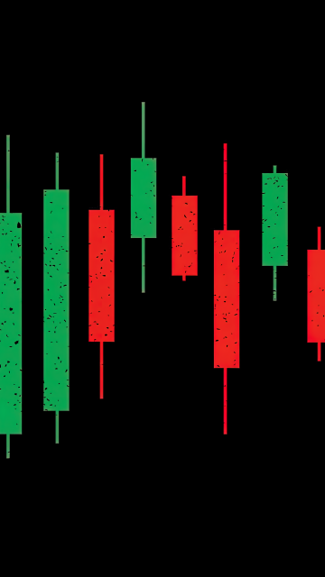 Candlestick pattern, 8K, Stock Market, AMOLED, Black background, Day Trading, 5K