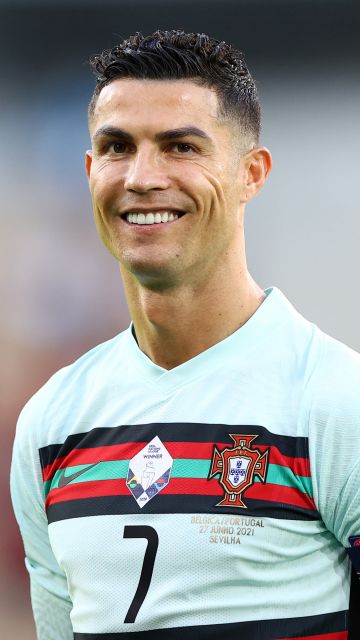 Cristiano Ronaldo, Smiling, 5K, Portugal football player