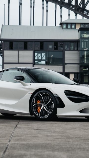 McLaren 750S Spider, 8K, 5K, White cars