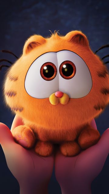 The Garfield Movie, 5K, 2024 Movies, Animation movies, Baby Garfield, 8K, 10K, 12K
