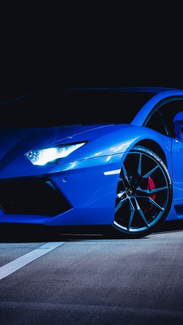 Lamborghini Huracan, Blue, Dark