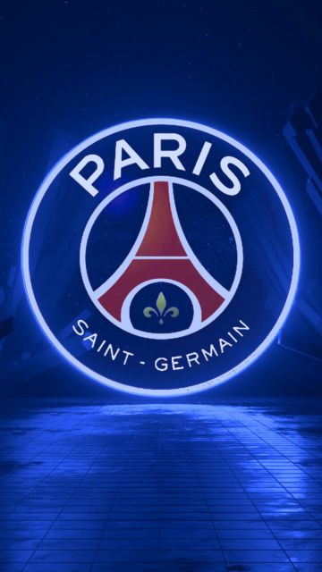 Paris Saint-Germain, Dark aesthetic, Neon, Logo