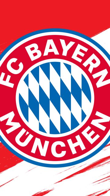 FC Bayern Munich, 5K, Football club, Logo, Red background