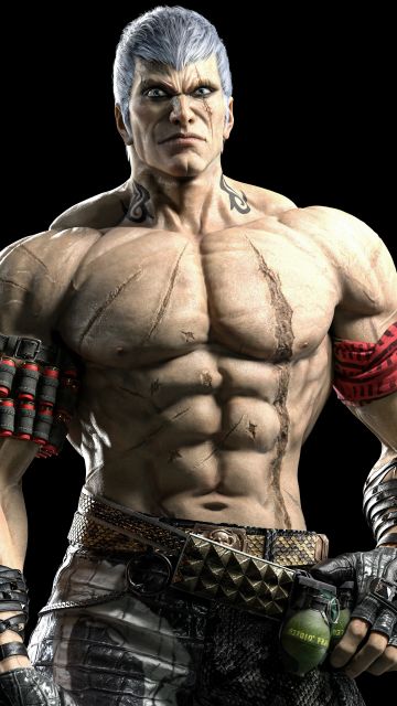 Bryan Fury, Tekken 8, Black background, AMOLED, 5K, 8K