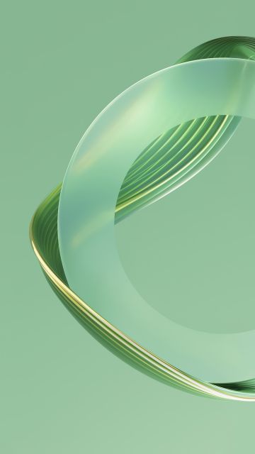 Green abstract, Aesthetic, Circle, Smooth, Emerald