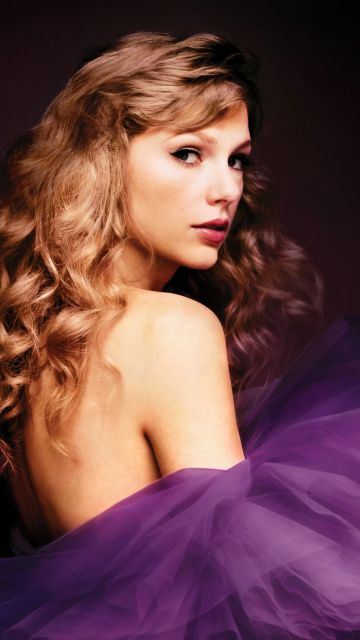 Beautiful singer, Taylor Swift, Purple aesthetic