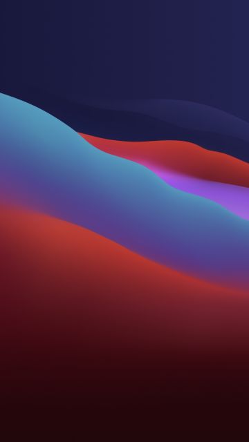 macOS Big Sur, Apple, Layers, Fluidic, Colorful, Dark, WWDC, 2020, 5K