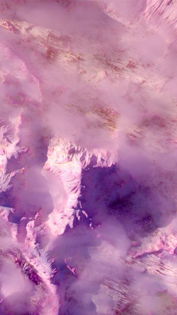 Infrared, Mountain range, Aerial view, 5K, Above clouds, Digital Art