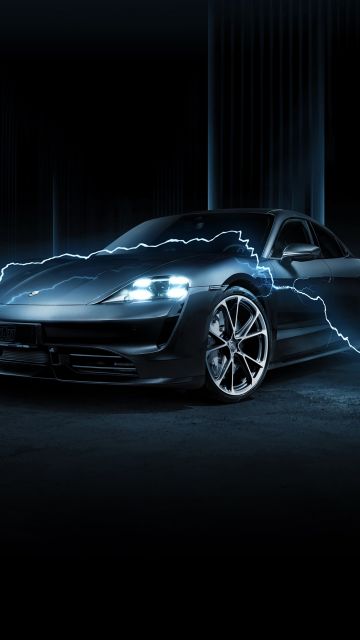 TechArt, Porsche Taycan Turbo, 2020, Dark background