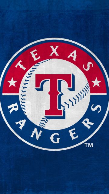 Texas Rangers, Baseball team, Major League Baseball (MLB), 5K, Blue background