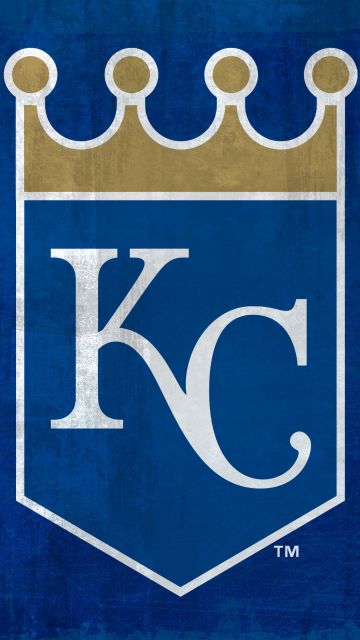 Kansas City Royals, Baseball team, Major League Baseball (MLB), 5K, Blue background