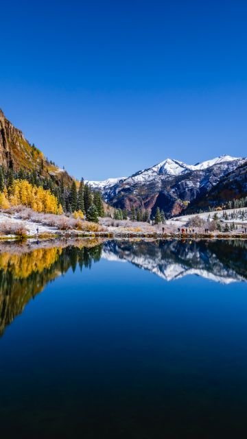 Crystal Lake, Colorado, Autumn, Landscape, North America, Outdoor, Mountains, Fall, 5K