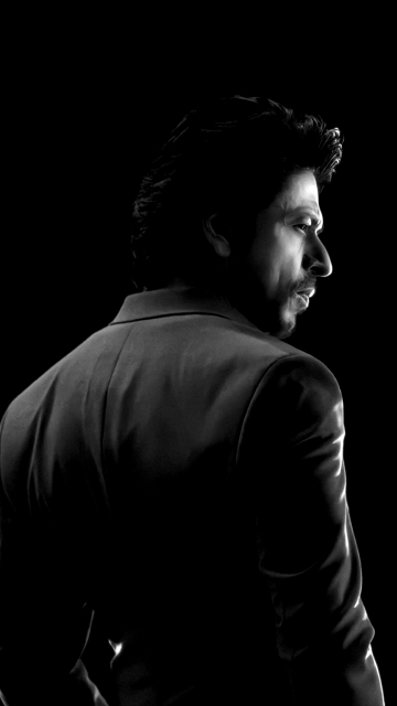 Shah Rukh Khan, 8K, Black background, 5K, AMOLED, Bollywood actor