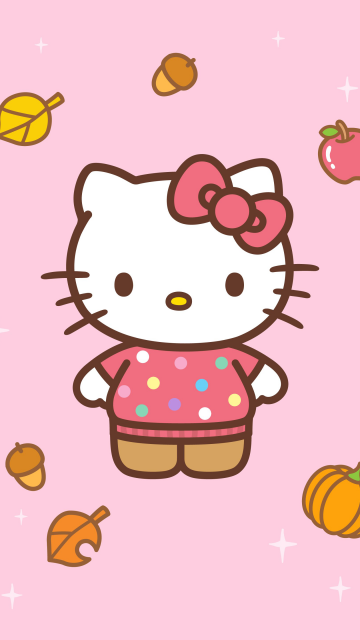 Sanrio, Hello Kitty background, 5K, Pastel pink, Cute cartoon