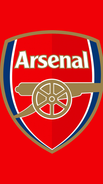 Arsenal FC, 8K, Minimalist, Red background, Logo